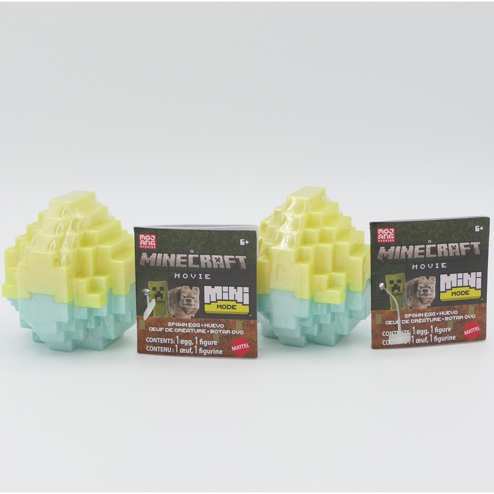 Mattel A Minecraft Movie Mini Mode Spawn Egg 2 Pack Blind Capsule w/ Mini Figure